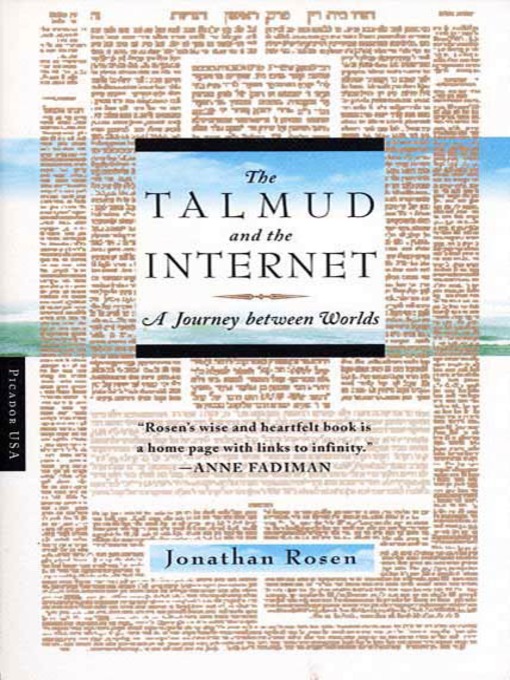 Title details for The Talmud and the Internet by Jonathan Rosen - Available